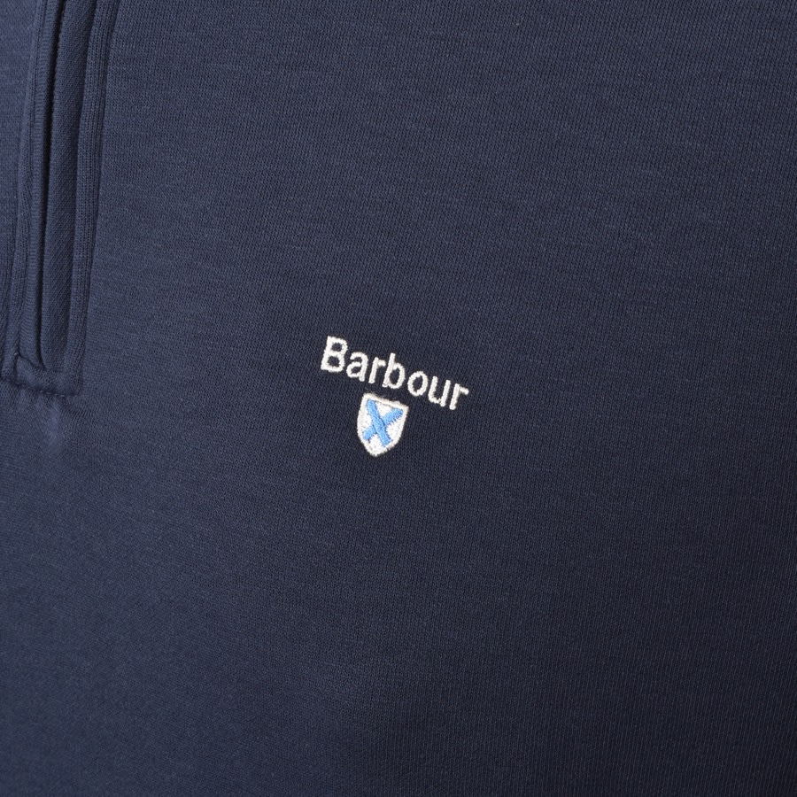Alternative Image for ProductBarbour Half Zip Lounge Sweatshirt Navy3
